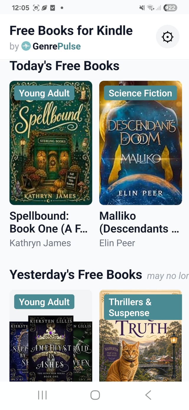 Today's free Kindle books by genre